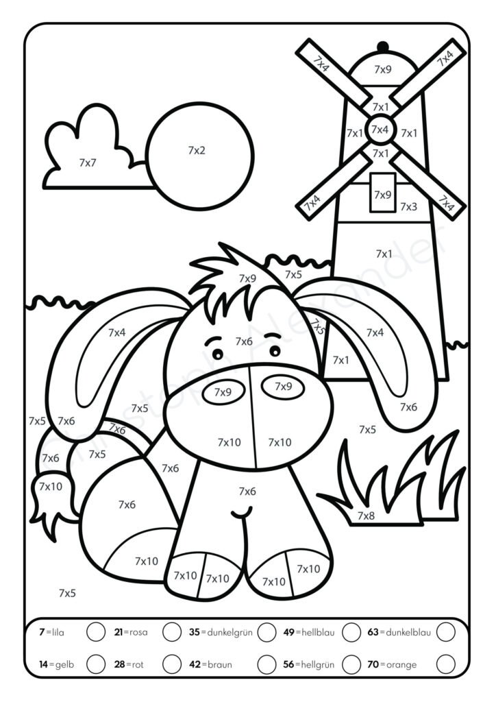 Malen nach Zahlen: Das kleine Einmaleins mit tollen Tiermotiven trainieren. (Rechenfreude, Band 1)
