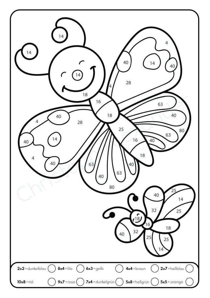 Malen nach Zahlen: Das kleine Einmaleins mit tollen Tiermotiven trainieren. (Rechenfreude, Band 1)