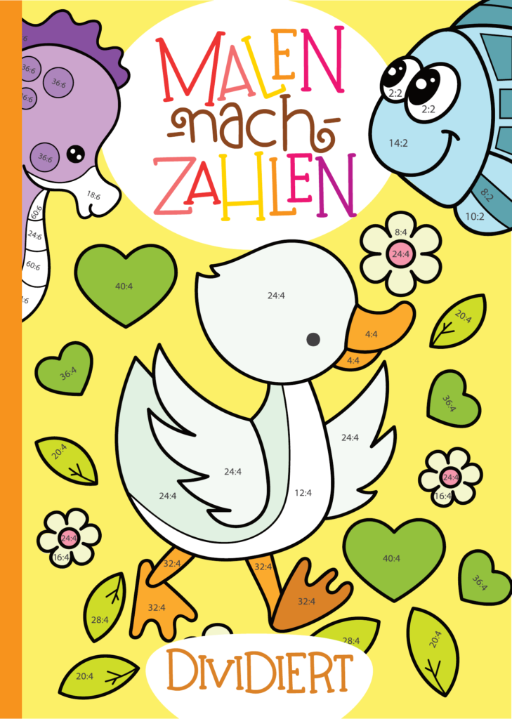 Malen nach Zahlen: Dividieren mit tollen Tiermotiven trainieren. (Rechenfreude, Band 2)