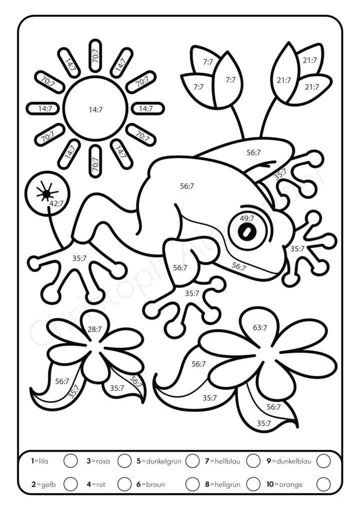 Malen nach Zahlen: Dividieren mit tollen Tiermotiven trainieren. (Rechenfreude, Band 2)