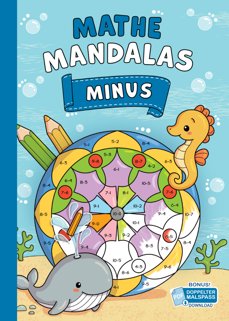 Mathe Mandalas: Minus-Rechnen im Zahlenraum von 1-10 mit tollen Rechenmandalas trainieren!