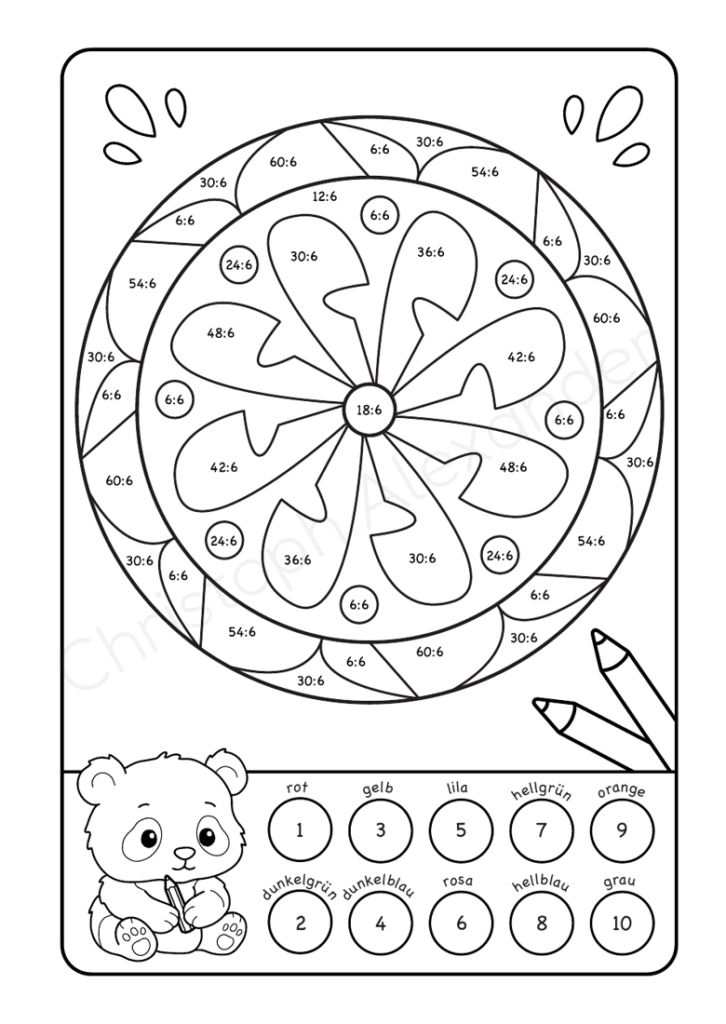 Mathe Mandalas: Dividieren mit tollen Rechenmandalas trainieren!