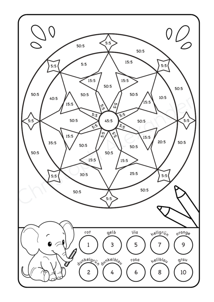 Mathe Mandalas: Dividieren mit tollen Rechenmandalas trainieren!