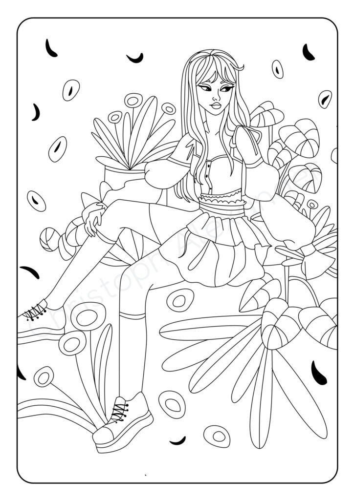Einzigartig: Wenn der Buntstift auf den Catwalk trifft. Das kreative Malbuch mit 50 wunderschönen Illustrationen für modeverrückte Teens.