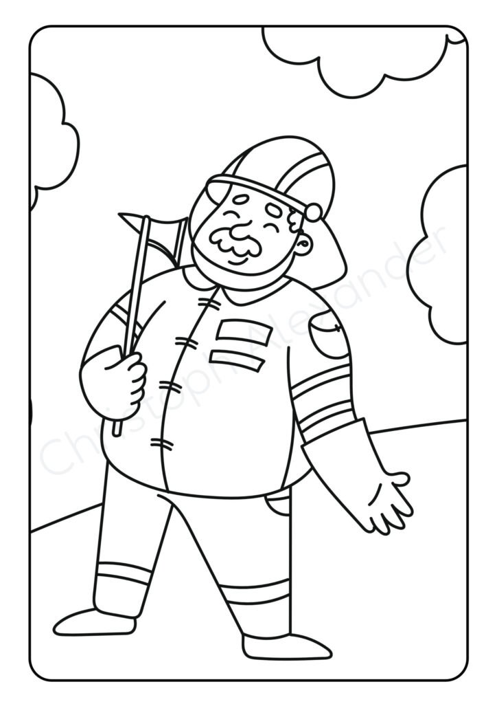 Mein schönstes Malbuch: 50 wunderschöne Feuerwehr-Motive zum Ausmalen und Entspannen für Kinder ab 3 Jahren.