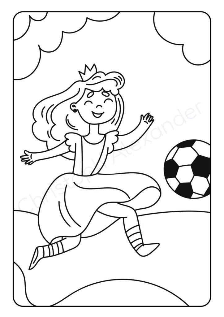 Mein schönstes Malbuch: 50 wunderschöne Prinzessinnen-Motive zum Ausmalen und Entspannen für Kinder ab 3 Jahren.