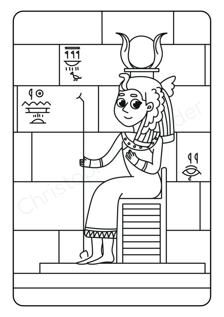 Mein schönstes Malbuch: 50 wunderschöne Ägypten-Motive zum Ausmalen für Kinder ab 3 Jahren.