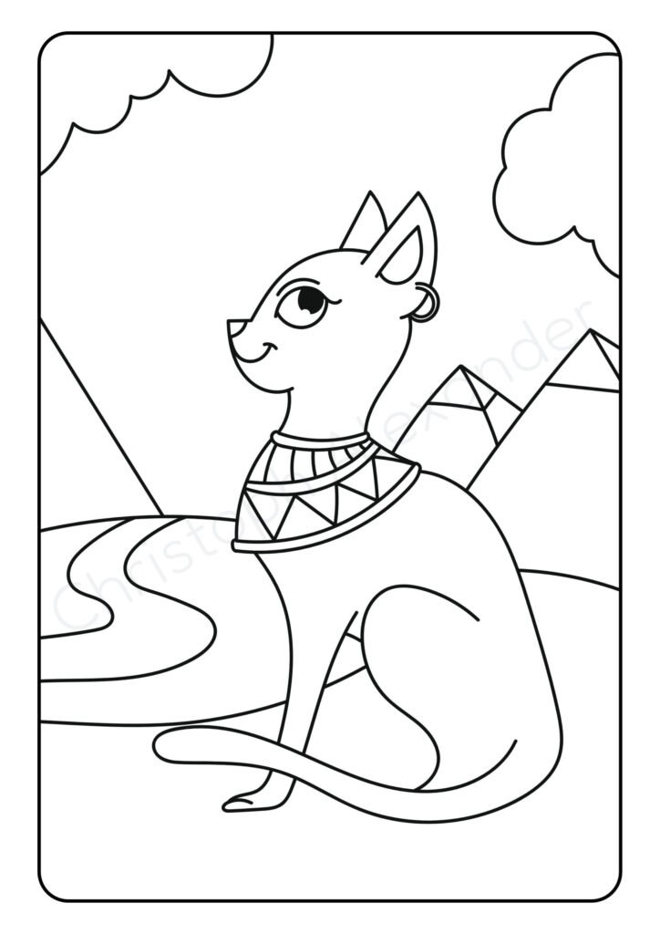 Mein schönstes Malbuch: 50 wunderschöne Ägypten-Motive zum Ausmalen für Kinder ab 3 Jahren.