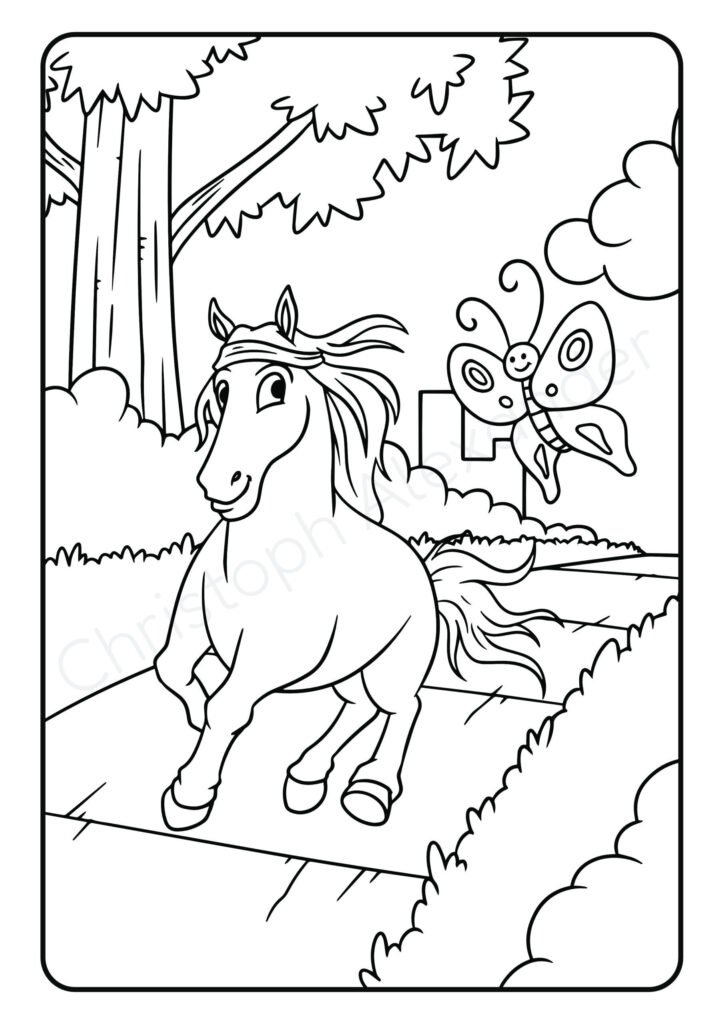 Mein super lustiges Pferde Malbuch: 50 super lustige Pferde zum Ausmalen für Kinder ab 4 Jahren! (Super lustiges Malen, Band 5)
