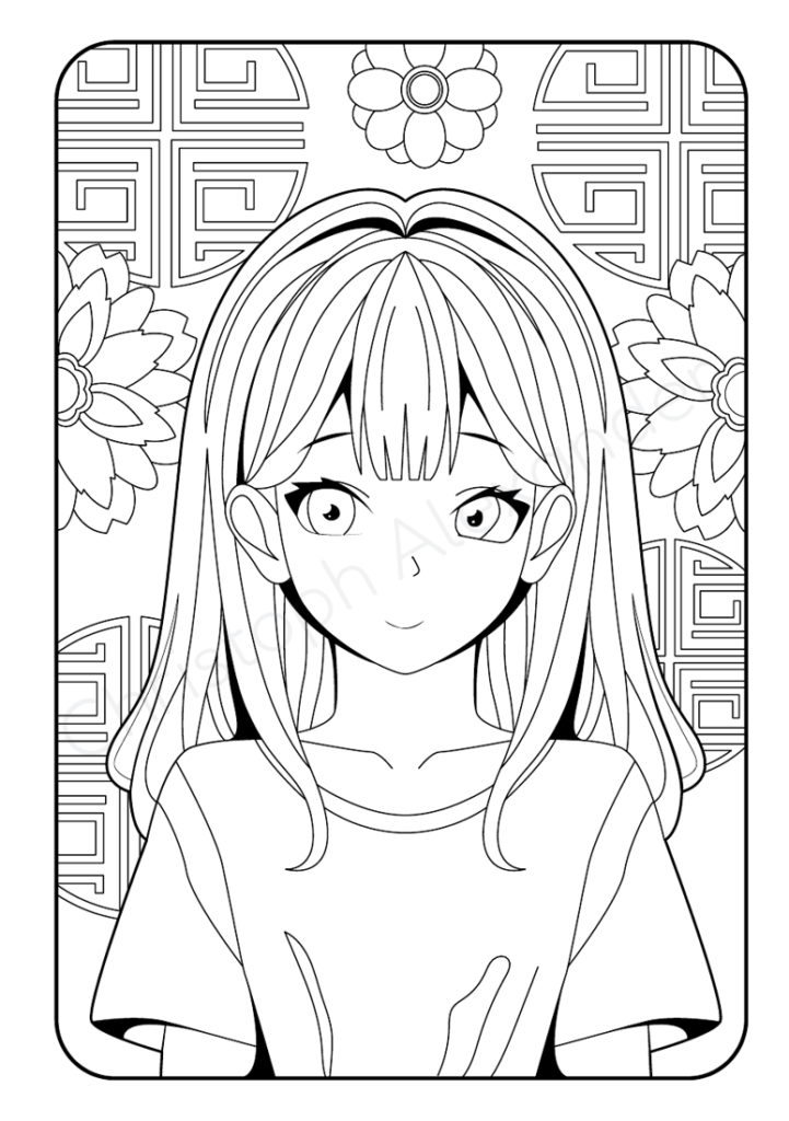 Mein Manga Malbuch: Ein Malbuch für Mädchen ab 8 Jahren mit 50 Manga-Motiven zum Ausmalen und Entspannen.