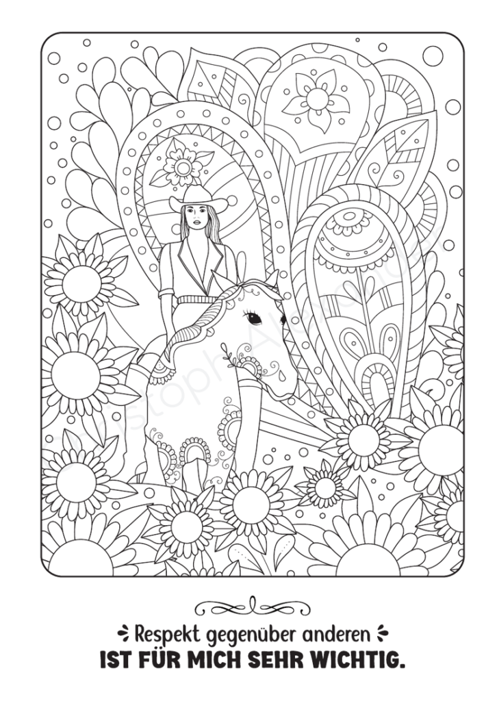 Bunte Hufe, starke Worte: Malen für mehr Selbstbewusstsein und Positivität für Kinder ab 8 Jahren - Pferde Mandalas & inspirierende Affirmationen
