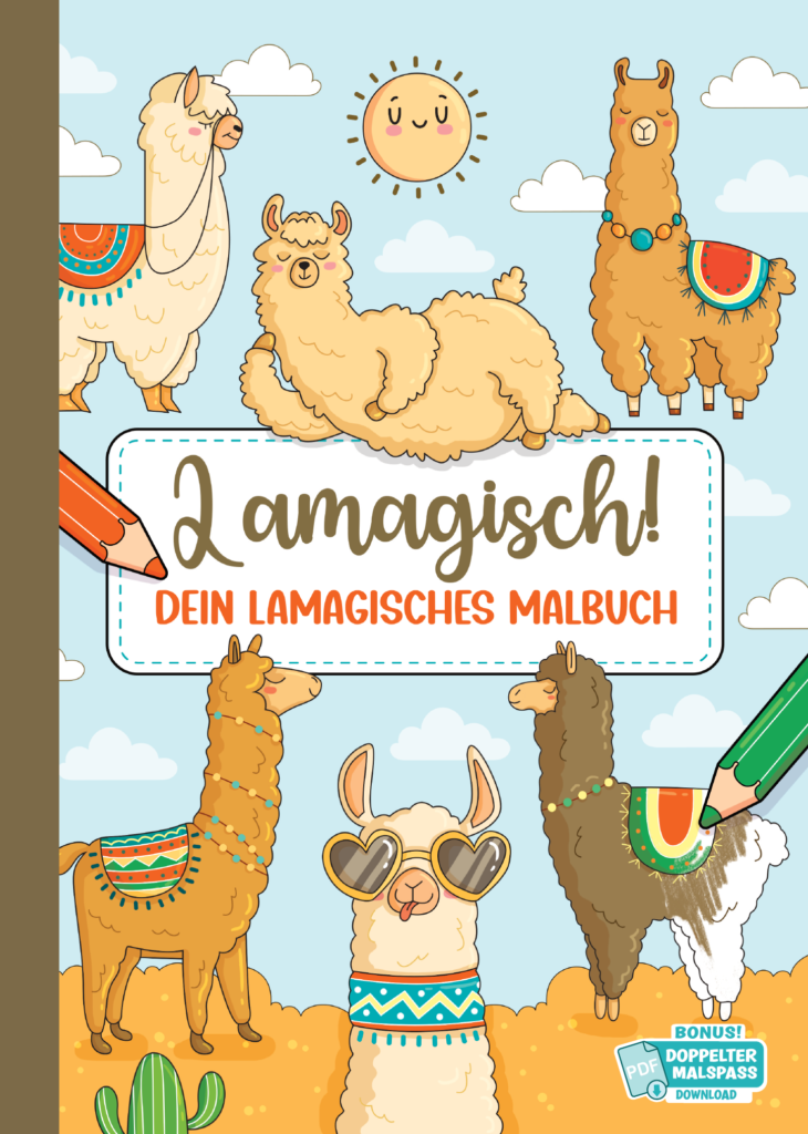 Lamagisch!: 50 lamagische Ausmalbilder – von Illustrator:innen erstellt, einseitig gedruckt & mit PDF-Bonus für endlosen Malspaß