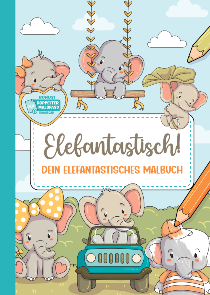 Elefantastisch!: 50 elefantastische Ausmalbilder – von Illustrator:innen erstellt, einseitig gedruckt & mit PDF-Bonus für endlosen Malspaß