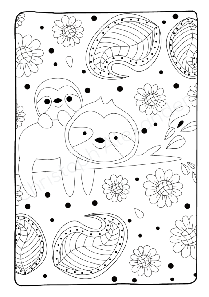 Faultierlich!: 50 faultierliche Ausmalbilder – von Illustrator:innen erstellt, einseitig gedruckt & mit PDF-Bonus für endlosen Malspaß