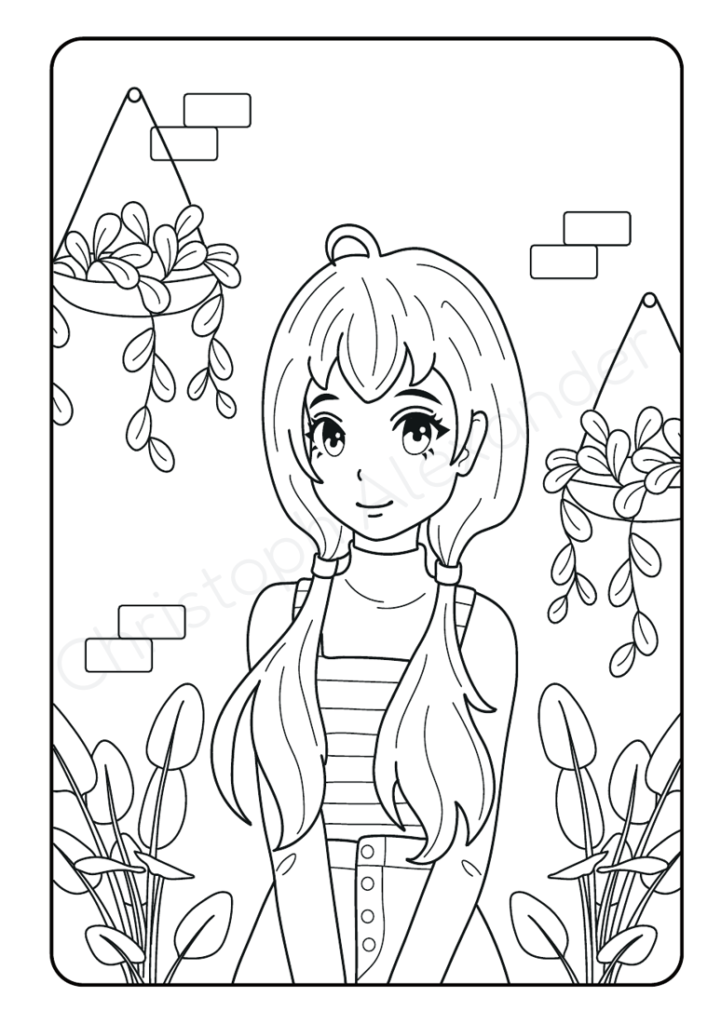Mein Manga Malbuch: 50 wunderschöne Manga-Motive zum Ausmalen und Entspannen – das ideale Geschenk für kreative Köpfe und angehende Künstler*innen.