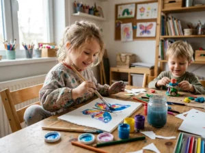 Illustration: Kleine Künstler große Meister: Wie Malen und Basteln die Entwicklung fördert