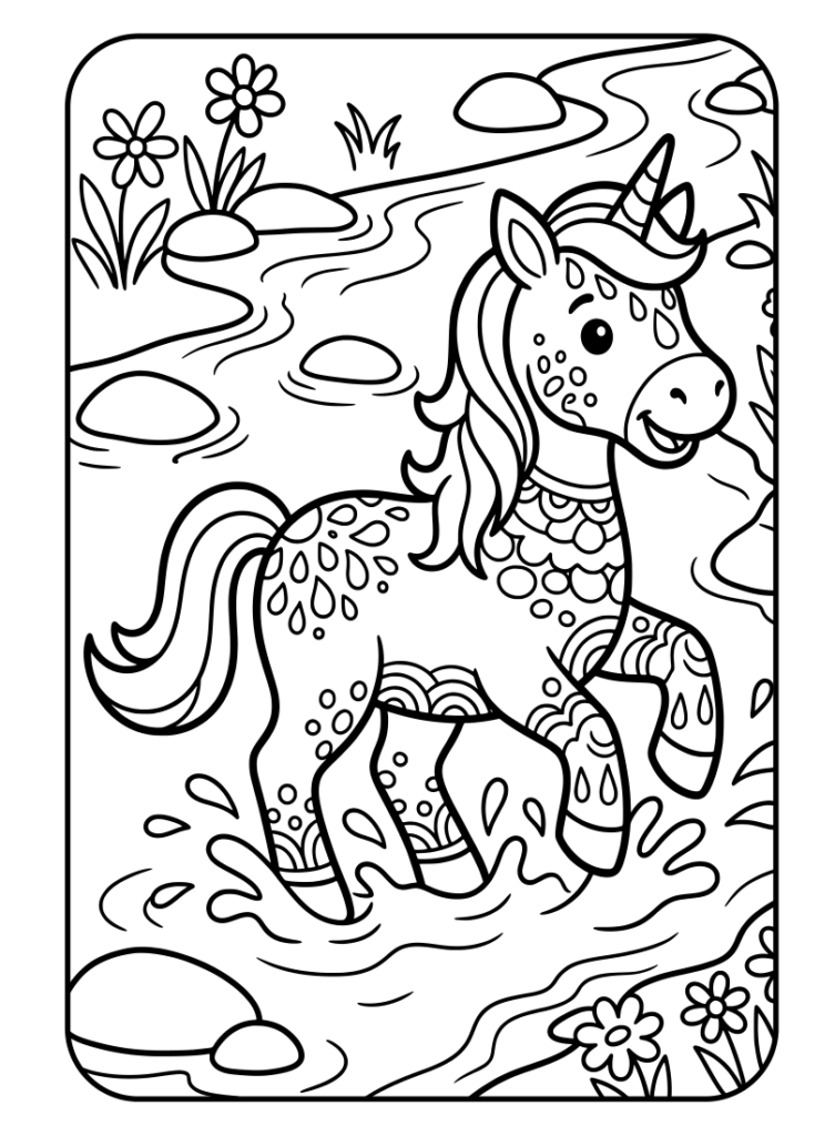 Mein Einhorn Mandala Malbuch: 50 Einhorn-Mandalas für Kinder ab 4 Jahren zum Ausmalen — fördern und fordern, inklusive Gratis-PDF