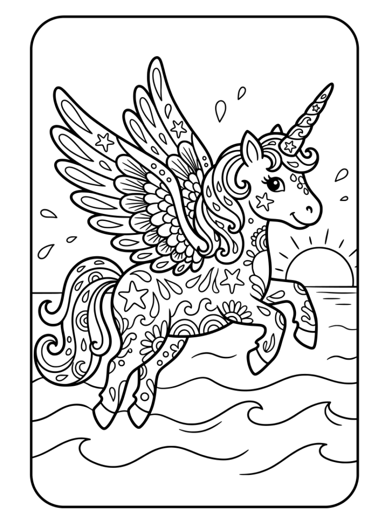 Mein Einhorn Mandala Malbuch: 50 Einhorn-Mandalas für Kinder ab 4 Jahren zum Ausmalen — fördern und fordern, inklusive Gratis-PDF